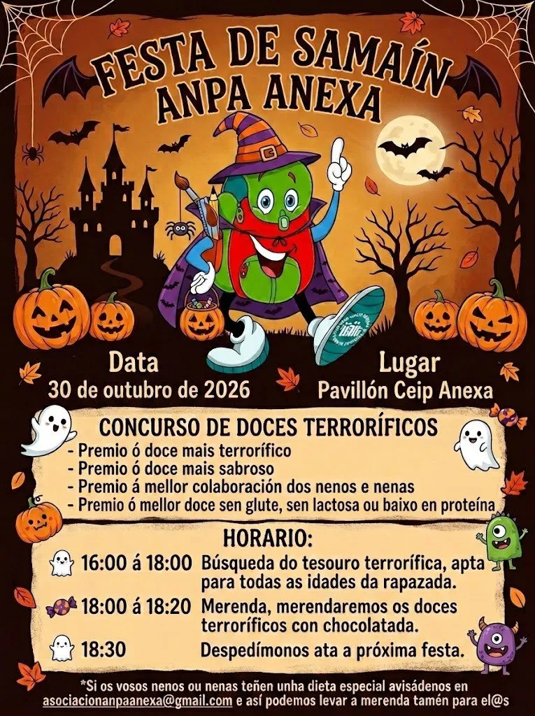 Cartel: Festa de Samaín da ANPA Anexa